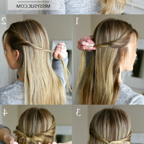 Low Twisted Flip-In Ponytail Hairstyles (Photo 3 of 20)
