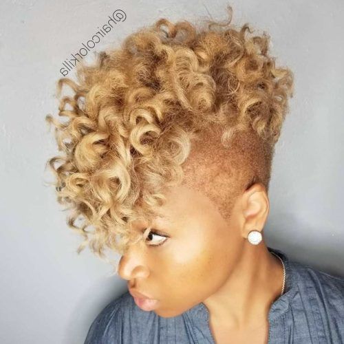 Blonde Curly Mohawk Hairstyles For Women (Photo 1 of 20)