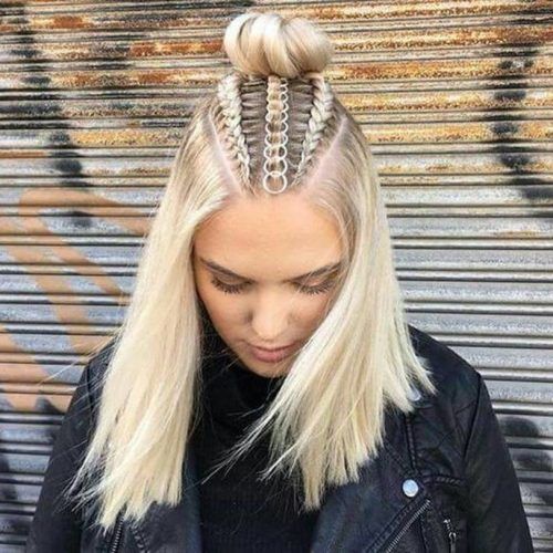 Braided Top Knot Hairstyles (Photo 3 of 20)