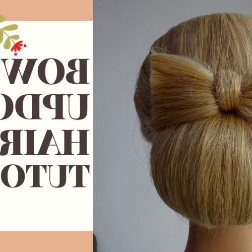 Classic Updo With A Bow (Photo 3 of 15)