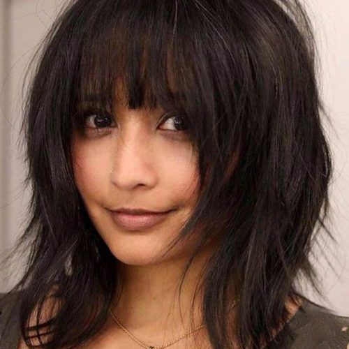 Cute Bangs And Messy Texture Hairstyles (Photo 4 of 20)