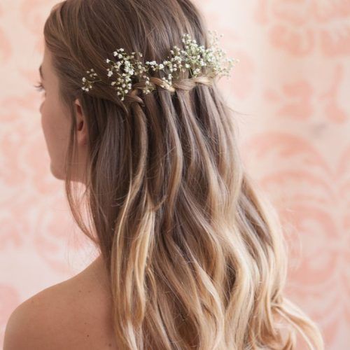 Double Braid Bridal Hairstyles With Fresh Flowers (Photo 19 of 20)