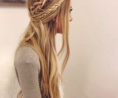 20 Ideas of Double Braided Look Wedding Hairstyles for Straightened Hair
