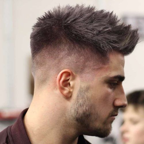 Faux-Hawk Fade Haircuts With Purple Highlights (Photo 12 of 20)
