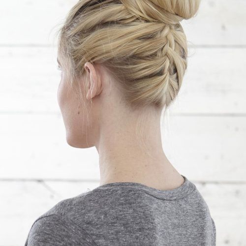 French Braid Low Chignon Hairstyles (Photo 16 of 20)