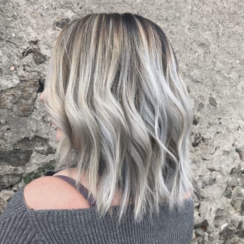 Glamorous Silver Blonde Waves Hairstyles (Photo 13 of 20)
