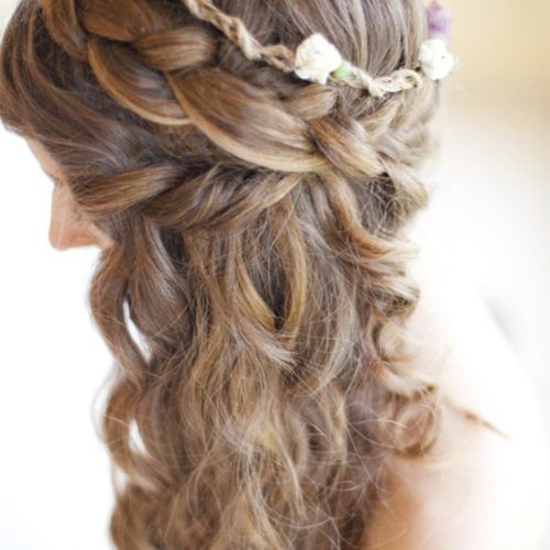 Half Up Curls Hairstyles For Wedding (Photo 12 of 20)