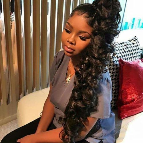 High Black Pony Hairstyles For Relaxed Hair (Photo 4 of 20)