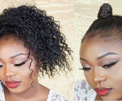 20 Collection of High Curly Black Ponytail Hairstyles