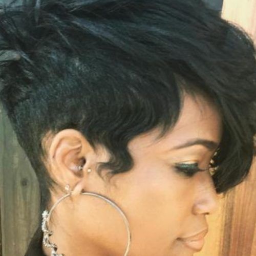 Long Tapered Pixie Haircuts With Side Bangs (Photo 9 of 15)