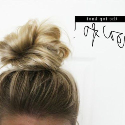 Medium Length Hairstyles With Top Knot (Photo 13 of 20)