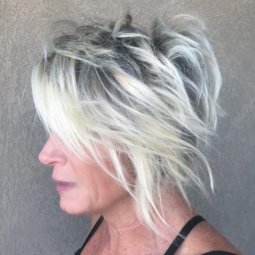 Medium Silver Layers Hairstyles (Photo 18 of 20)