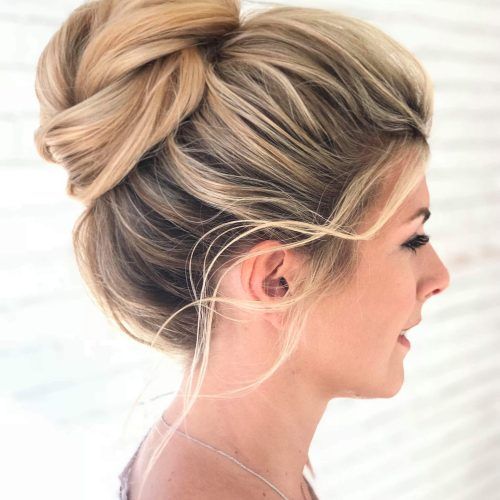 Messy High Bun Prom Updos (Photo 5 of 20)