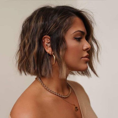 Rose Gold Blunt Lob Haircuts (Photo 15 of 20)