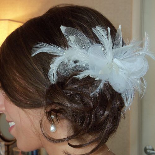 Side Bun Prom Hairstyles With Black Feathers (Photo 14 of 20)