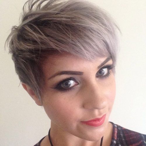 Silver And Brown Pixie Haircuts (Photo 5 of 15)