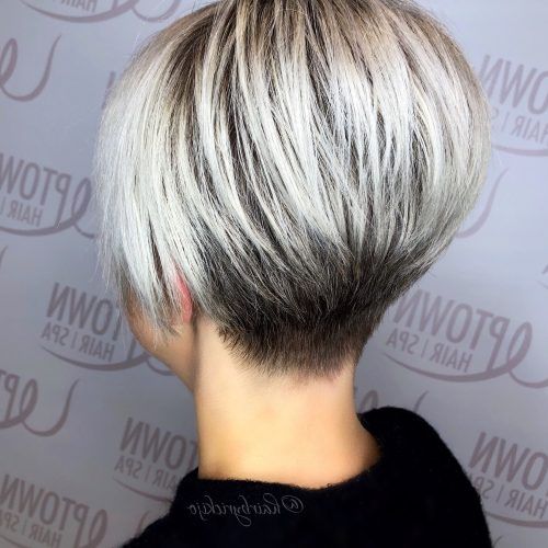 Very Short Stacked Bob Hairstyles With Messy Finish (Photo 10 of 20)