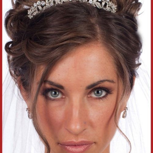Wedding Hairstyles For Medium Length Hair With Tiara (Photo 15 of 15)