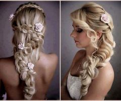 2024 Latest Wedding Hairstyles with Side Ponytail Braid