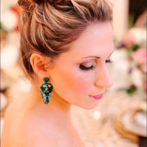 Woven Updos With Tendrils For Wedding (Photo 5 of 20)