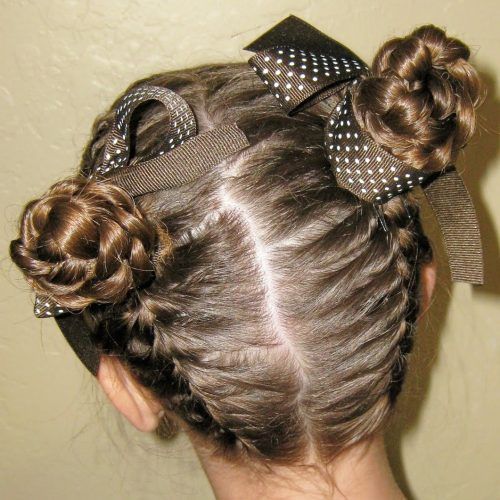 Braided Bun With Two French Braids (Photo 13 of 15)