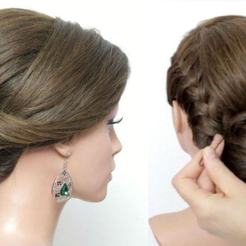 French Braid Low Chignon Hairstyles (Photo 4 of 20)