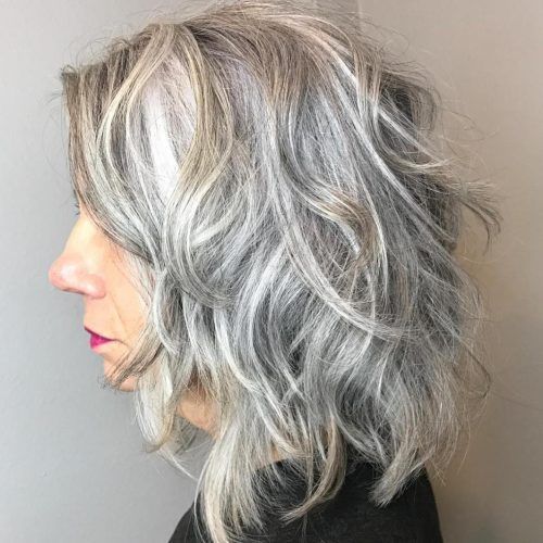 Gray Hair Medium Hairstyles (Photo 14 of 20)