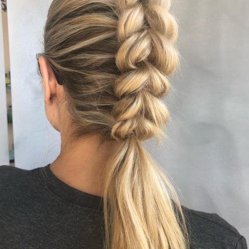 Grecian-Inspired Ponytail Braid Hairstyles (Photo 19 of 20)