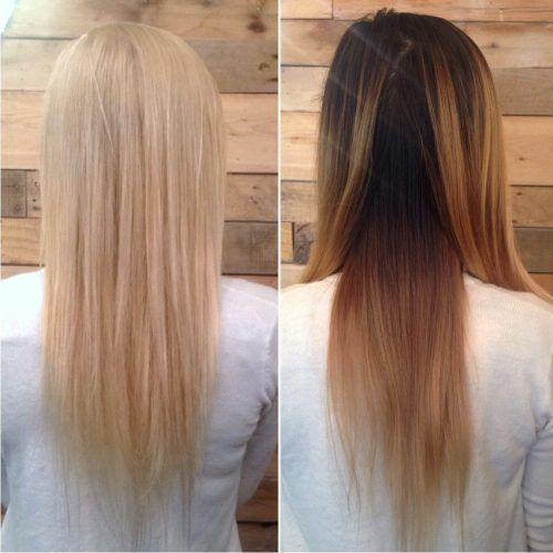 Grown Out Platinum Ombre Blonde Hairstyles (Photo 9 of 20)