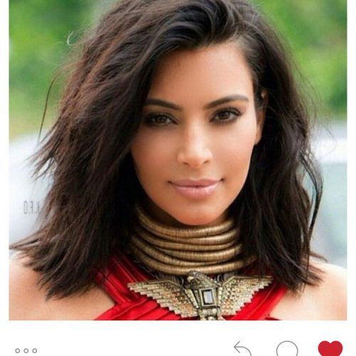 Kim Kardashian Medium Hairstyles (Photo 1 of 20)