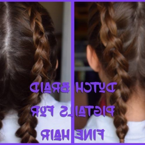 Pigtails Braids With Rings For Thin Hair (Photo 10 of 15)