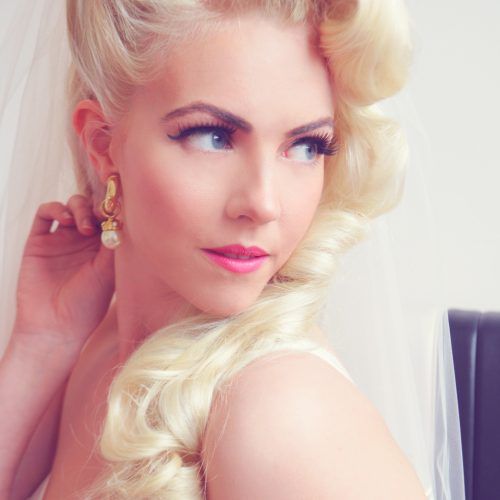 Pin-Up Curl Hairstyles For Bridal Hair (Photo 12 of 20)