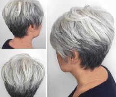 20 Best Collection of Reverse Gray Ombre Pixie Hairstyles for Short Hair