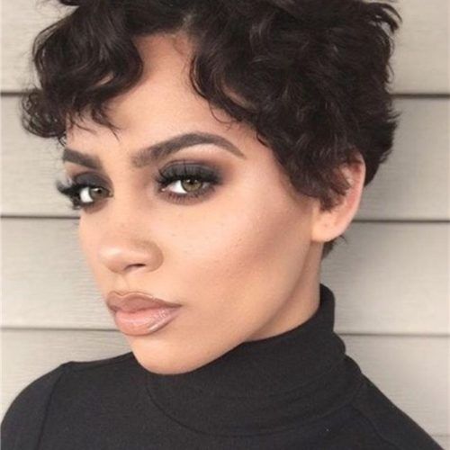 Short Black Pixie Hairstyles For Curly Hair (Photo 4 of 20)