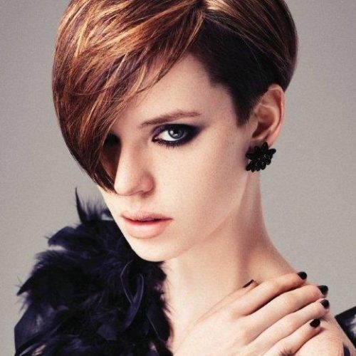 Short Choppy Side-Parted Pixie Haircuts (Photo 12 of 15)