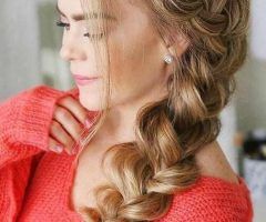 2024 Latest Side Braid Updo for Long Hair