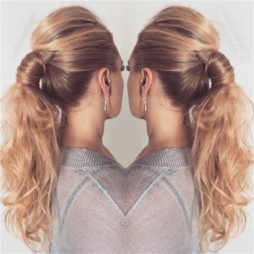 Simple Blonde Pony Hairstyles With A Bouffant (Photo 16 of 20)