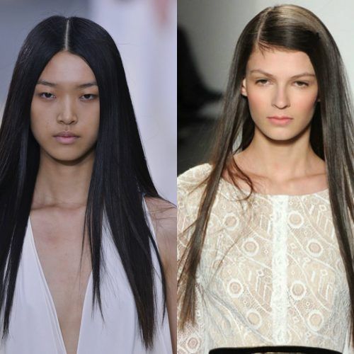 Straight And Sleek Hairstyles (Photo 14 of 20)