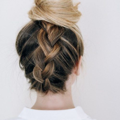 Upside Down Braid And Bun Prom Hairstyles (Photo 15 of 20)