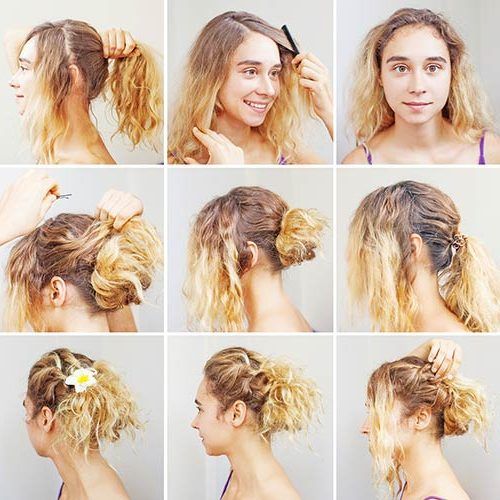 Wavy Updos Hairstyles For Medium Length Hair (Photo 8 of 20)