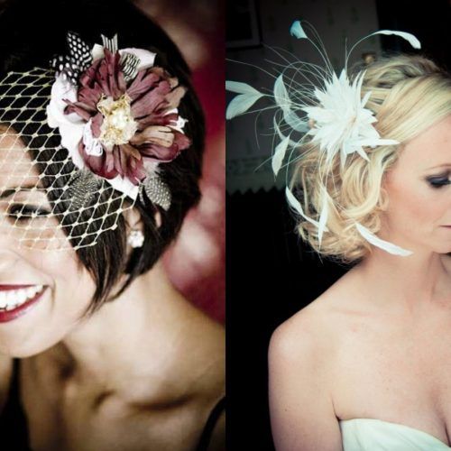 Wedding Hairstyles For Long Hair With Fascinator (Photo 8 of 15)