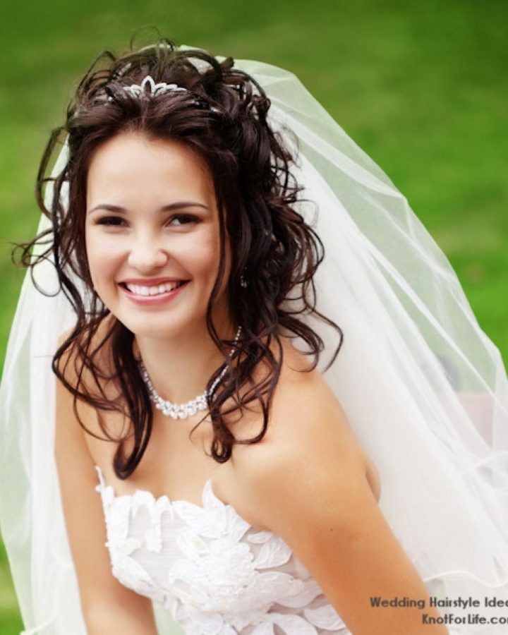 15 Inspirations Wedding Hairstyles for Long Straight Hair with Veil
