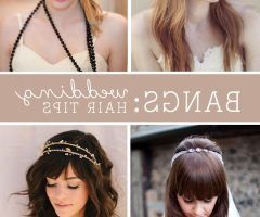 15 Collection of Wedding Hairstyles with Fringe