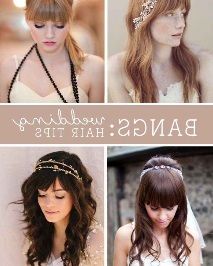 15 Collection of Wedding Hairstyles with Fringe