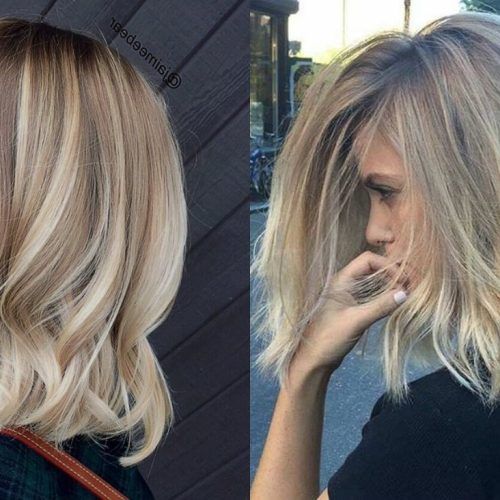 Ice Blonde Lob Hairstyles (Photo 6 of 20)
