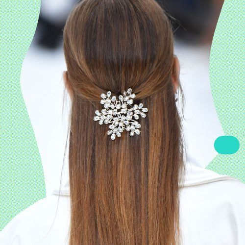 Long Half-Updo Hairstyles With Accessories (Photo 9 of 20)