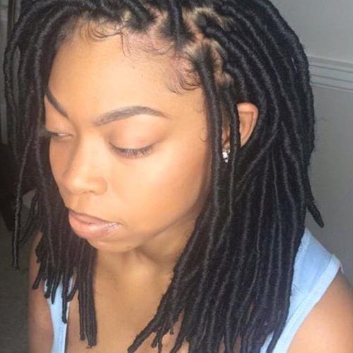Blonde Faux Locs Hairstyles With Braided Crown (Photo 12 of 20)