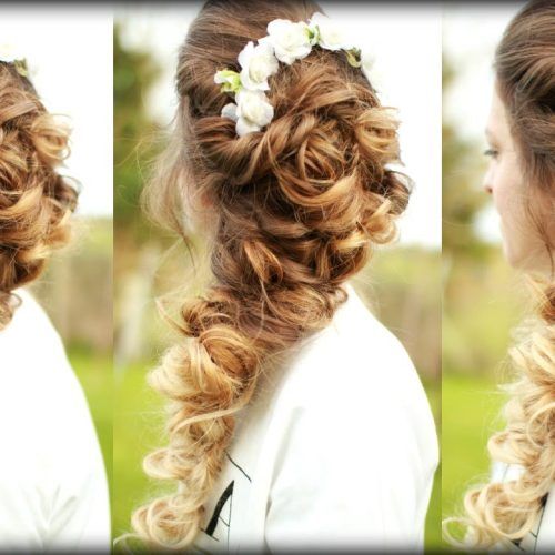 Cascading Curly Crown Braid Hairstyles (Photo 4 of 20)