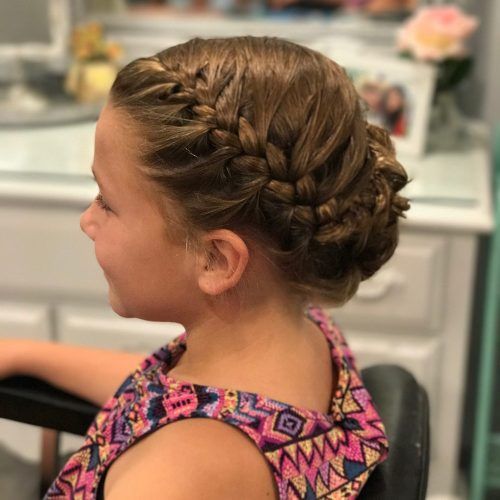 Diagonal Braid And Loose Bun Hairstyles For Prom (Photo 18 of 20)