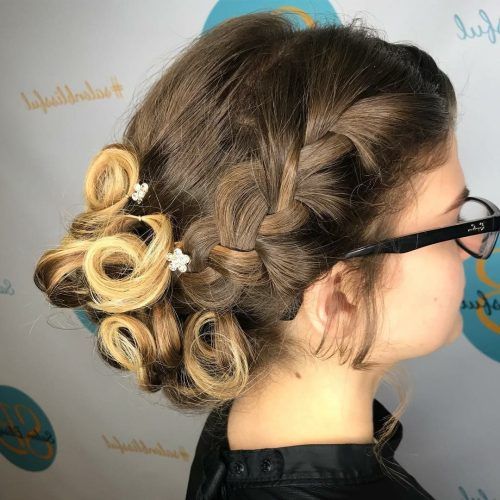 Accent Braid Prom Updos (Photo 8 of 20)